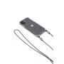 Evelatus Apple iPhone 11 Pro Silicone Transparent with Necklace TPU Strap Space Gray
