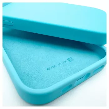 Evelatus Apple iPhone 12/12 Pro Premium Soft Touch Silicone Case Sky Blue