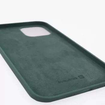 Evelatus Apple iPhone 12 Pro Max Premium Soft Touch Silicone Case Pine Green