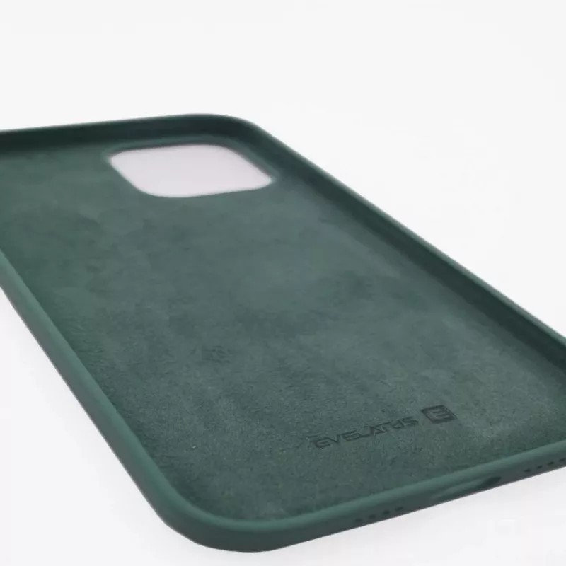 Evelatus Apple iPhone 12 Pro Max Premium Soft Touch Silicone Case Pine Green