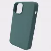 Evelatus Apple iPhone 12 Pro Max Premium Soft Touch Silicone Case Pine Green