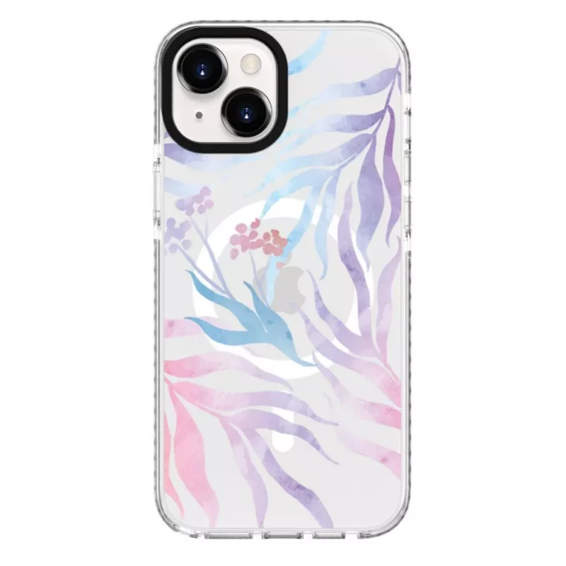 Evelatus Apple iPhone 15 PC+TPU Case with MagSafe - Flower Print