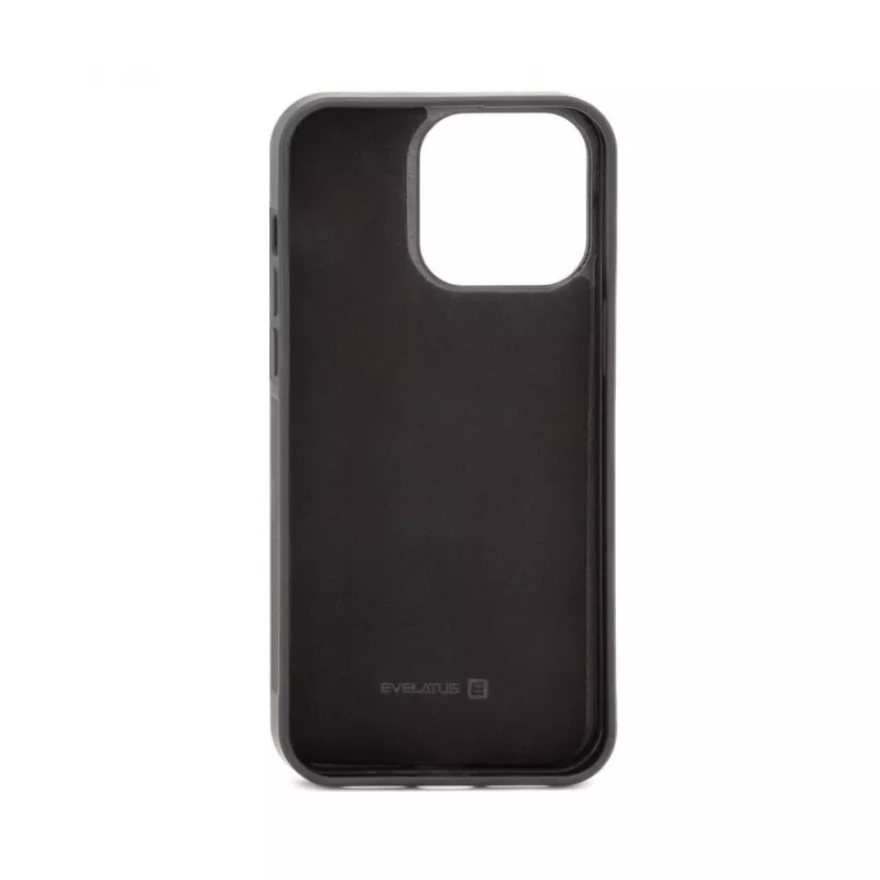 Evelatus Apple iPhone 15 Pro Magnet Zip Pocket Case Zipper Design Black
