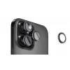 Evelatus Camera Lens Protector Armor for Apple iPhone 16 Pro / 16 Pro Max - Black Titanium