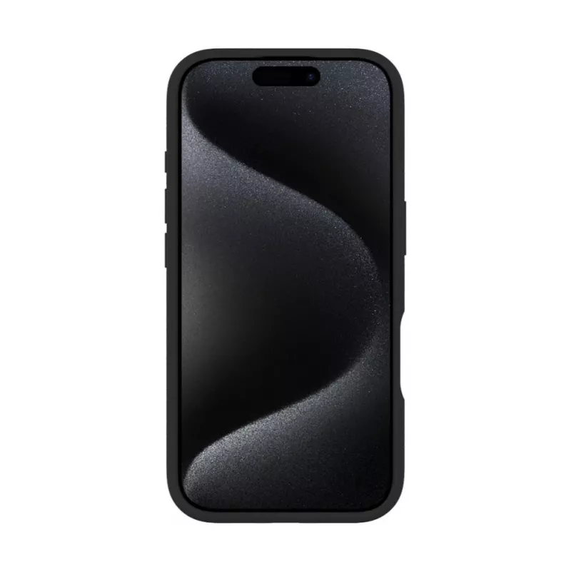 Evelatus Apple iPhone 16 Pro Premium MagSafe with Stand Soft Touch Silicone Case Black