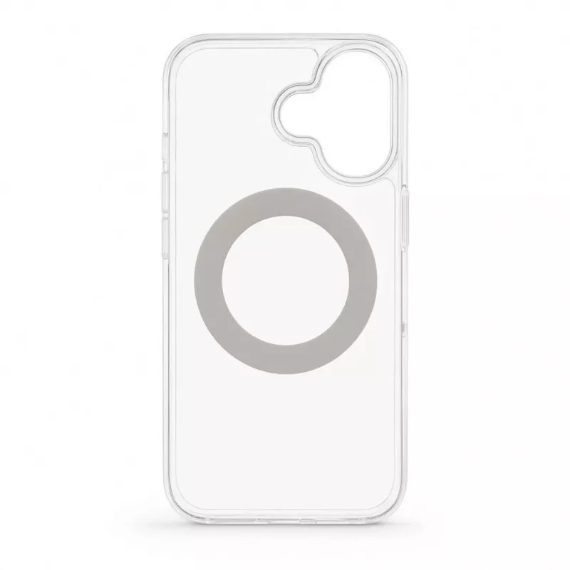 Evelatus Apple iPhone 17 Hybrid Case with MagSafe PC+TPU 360 Metal Stand Transparent