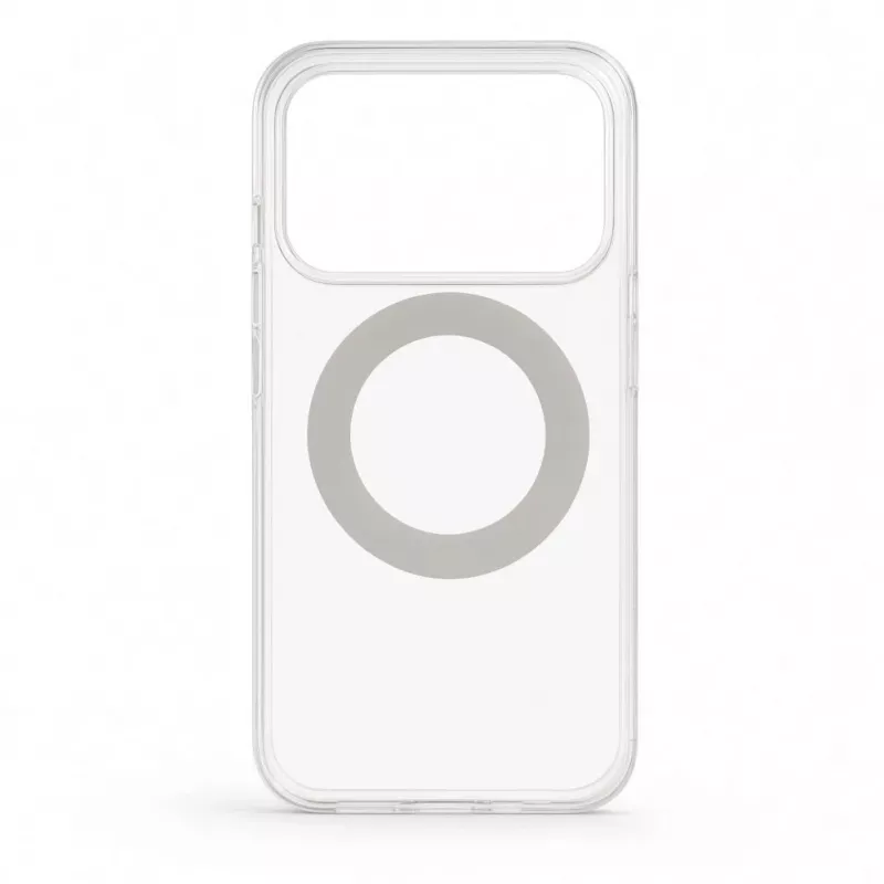 Evelatus Apple iPhone 17 Pro Hybrid Case with MagSafe PC+TPU 360° Metal Stand Transparent