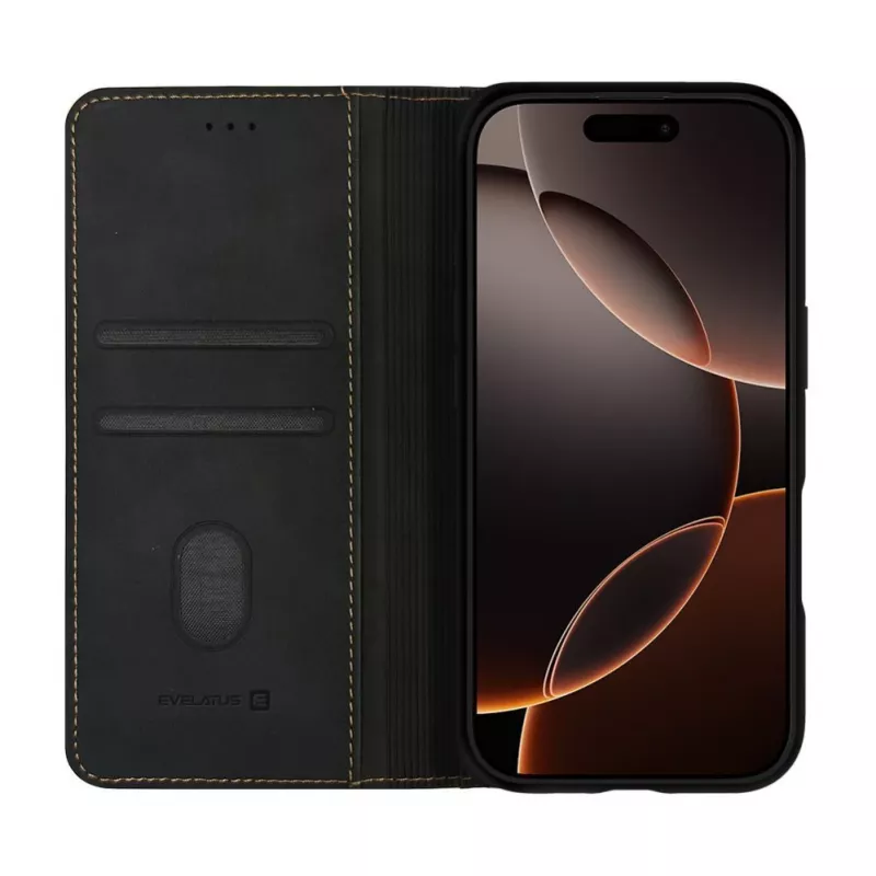 Evelatus Apple iPhone 18 Pro Book Case Black