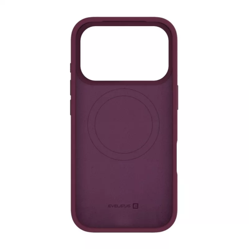 Evelatus Apple iPhone 18 Pro Max Premium MagSafe Soft Touch Silicone Case Burgundy