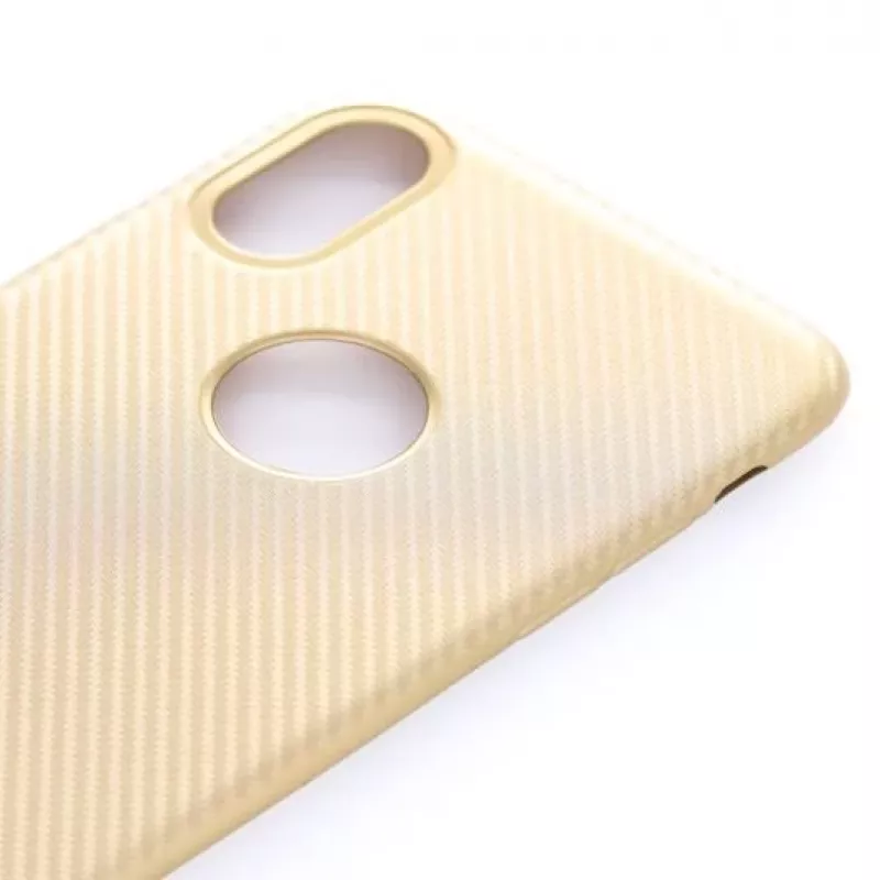 Evelatus Apple iPhone X Carbon Gold Back Cover