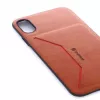 Evelatus Apple iPhone X Nobel Brown Folio Wallet Case