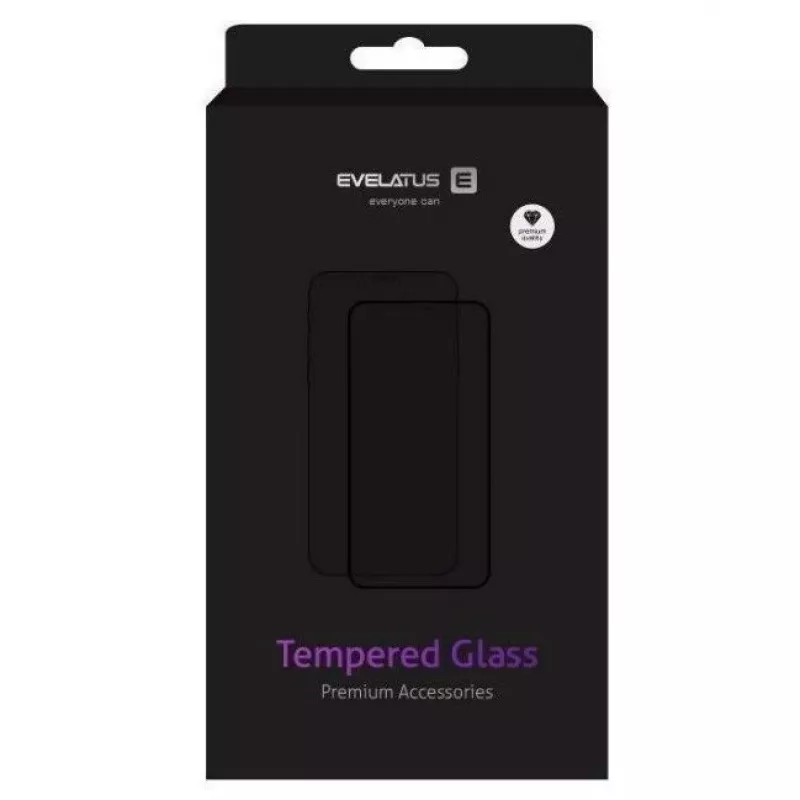 Evelatus Apple iPhone X/XS/11 Pro 5.8 inch 0.33mm Flat Clear Tempered Glass Screen Protector with Japan Glue and Anti-Static Coating