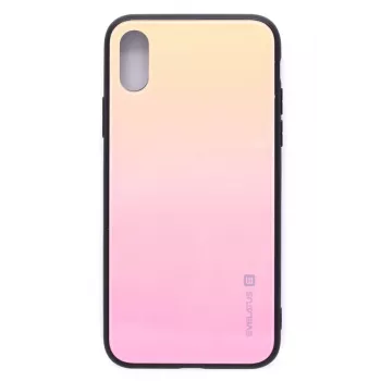 Evelatus Apple iPhone X/Xs Gradient Glass Case 1 Mild Melon