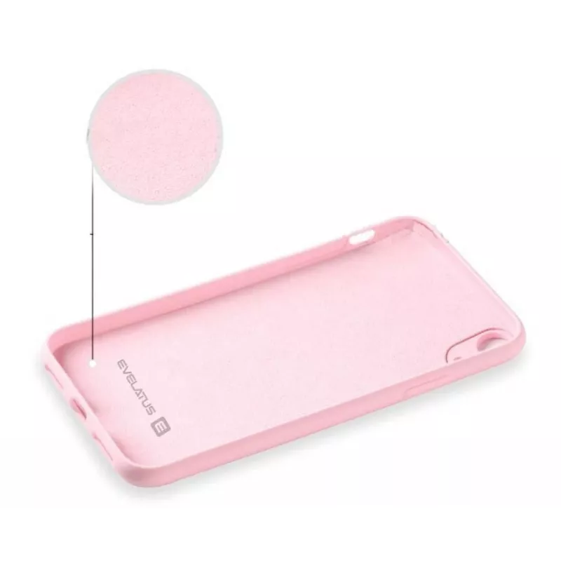 Evelatus Apple iPhone XR Nano Silicone Case Soft Touch TPU Light Pink
