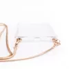 Evelatus Apple iPhone XR Silicone TPU Transparent with Necklace Strap Gold