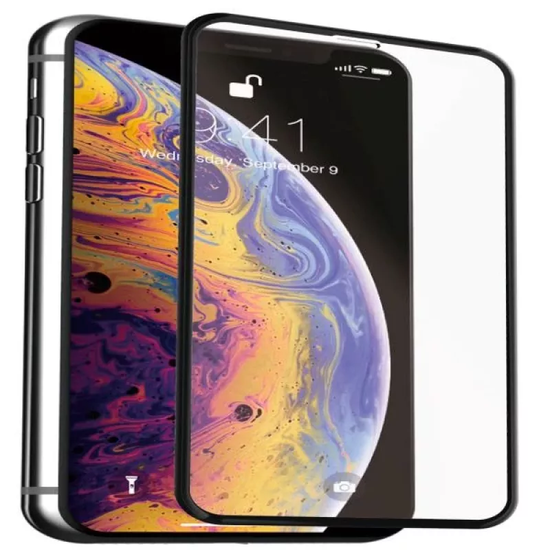 Evelatus Apple iPhone XS Max/11 Pro Max 2.5D Full Cover Japan Glue Glass Anti-Static Screen Protector
