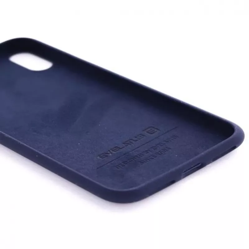 Evelatus Apple iPhone Xs Max Nano Silicone Case Soft Touch TPU Midnight Blue