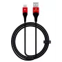 Evelatus Apple Lightning Data Cable MFI09 Aluminum Shell + Braid Black Red