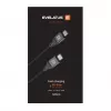 Evelatus Coiled USB-C to USB-C Cable 1.2M 60W PD Braided Black