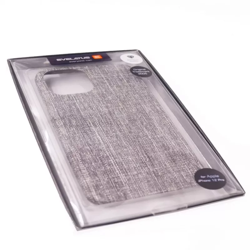 Evelatus Fabric Case for Apple iPhone 12/12 Pro EFC01 - Black
