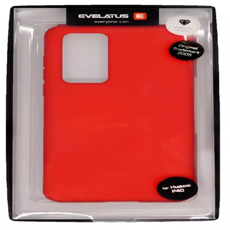 Evelatus Huawei P40 Pro Soft Touch Silicone Case Red
