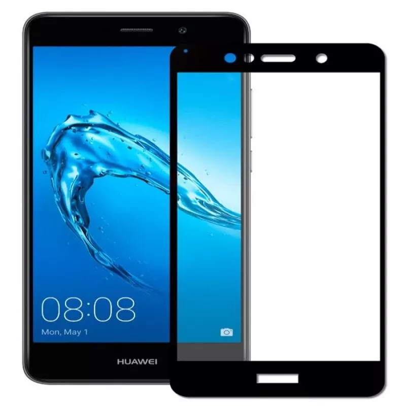 Evelatus Huawei Y7 2018 2.5D Full Cover Japan Glue Glass Anti-Static Screen Protector