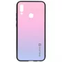 Evelatus Huawei Y7 2019 Gradient Glass Case 2 Bubble Gum