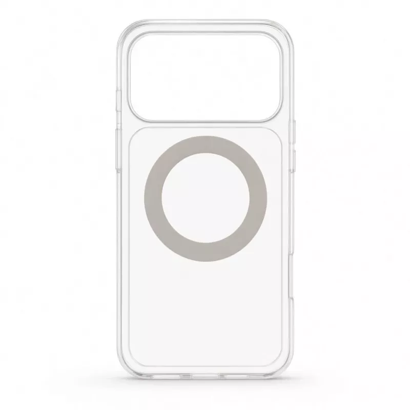 Evelatus Hybrid Case with MagSafe and 360° Metal Stand for iPhone 17 Pro Max, Transparent