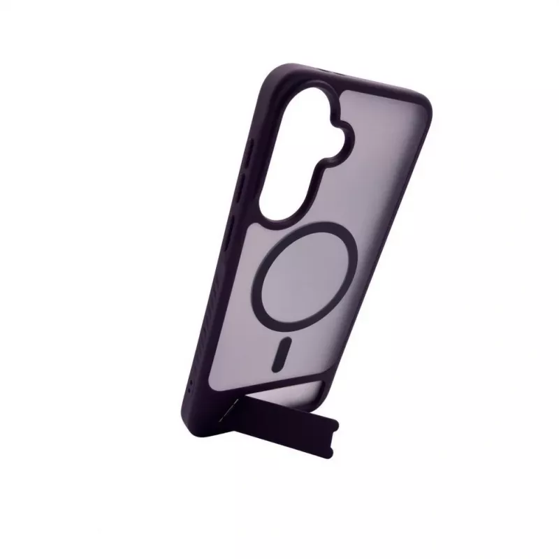 Evelatus Rubber Coated MagSafe Case with Stand for Samsung Galaxy A37 / A36 - Purple