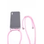 Evelatus Samsung A40 Case with Rope Pink Transparent
