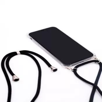 Evelatus Samsung A50 Case with Rope Black Transparent