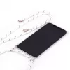 Evelatus Samsung A50 Case with Rope White Stripes Transparent