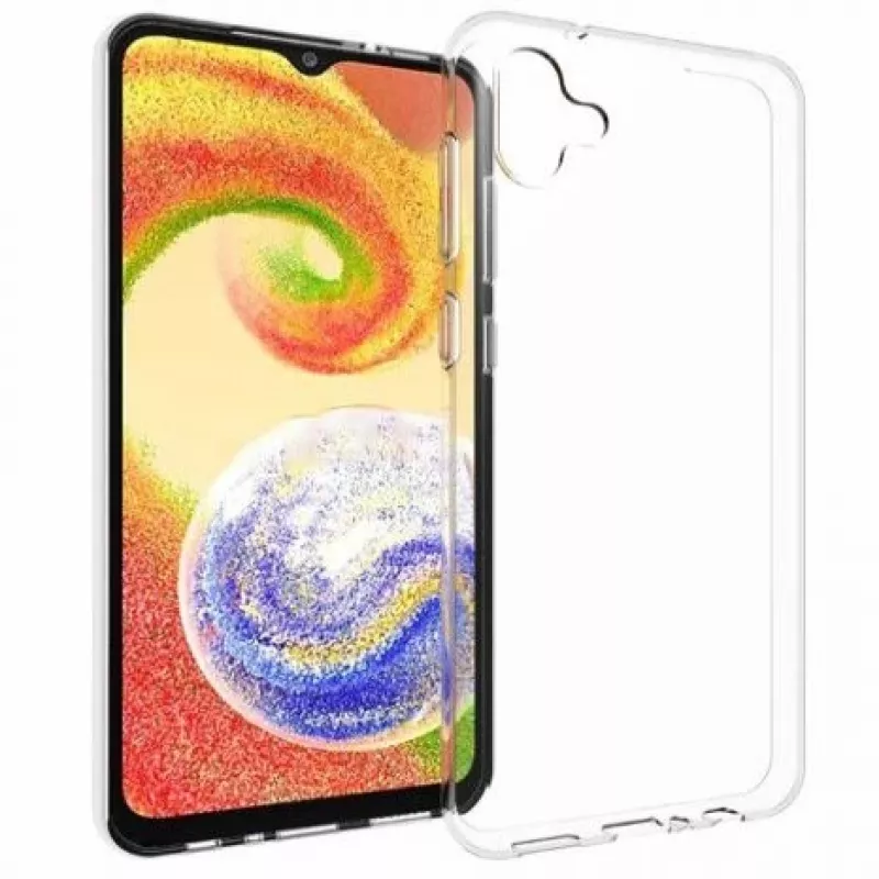 EVELATUS Samsung Galaxy A04E / A04 Clear Silicone Case 1.5mm TPU Transparent