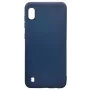 Evelatus Samsung Galaxy A10 Soft Touch Silicone Case with Strap Dark Blue