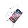Evelatus Samsung Galaxy A10s Case with Rope White Stripes Transparent