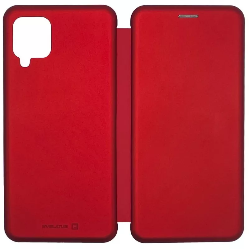 Evelatus Samsung Galaxy A12/M12 Book Case Red