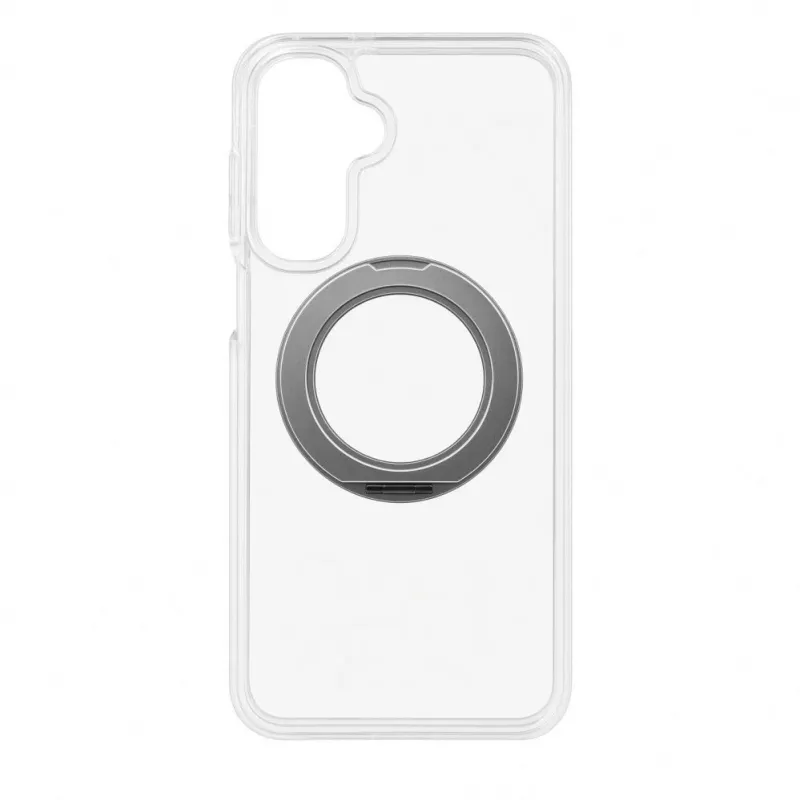 Evelatus Samsung Galaxy A17 4G / A17 5G Hybrid Case with MagSafe PC+TPU 360 Metal Stand Transparent
