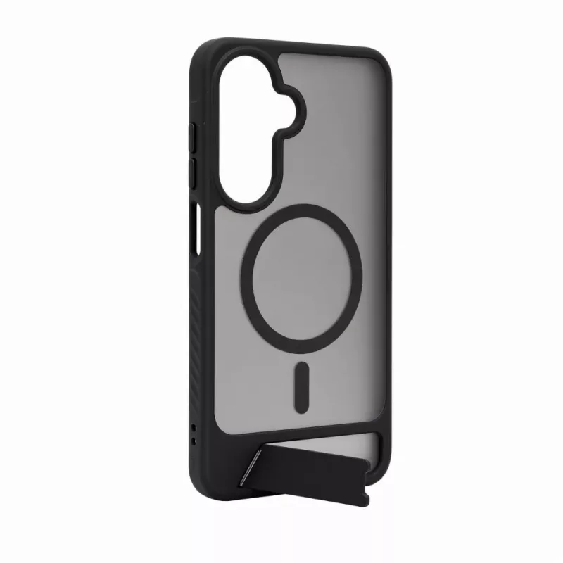 Evelatus Samsung Galaxy A17 4G / A17 5G Rubber Coated MagSafe With Stand Case Black