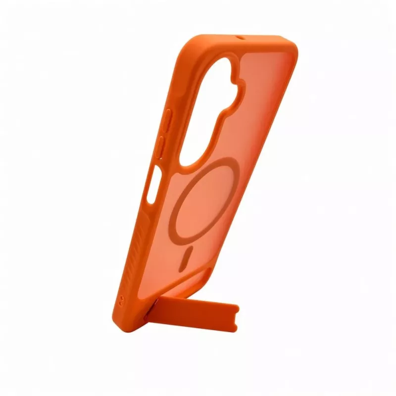 Evelatus Samsung Galaxy A17 4G / A17 5G Rubber Coated MagSafe With Stand Case Orange