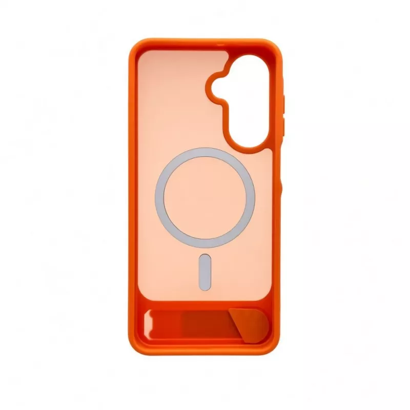 Evelatus Samsung Galaxy A17 4G / A17 5G Rubber Coated MagSafe With Stand Case Orange