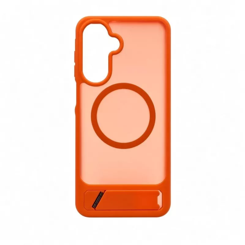 Evelatus Samsung Galaxy A17 4G / A17 5G Rubber Coated MagSafe With Stand Case Orange