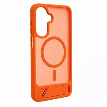 Evelatus Samsung Galaxy A17 4G / A17 5G Rubber Coated MagSafe With Stand Case Orange