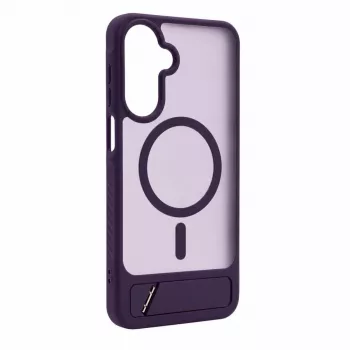 Evelatus Samsung Galaxy A17 4G / A17 5G Rubber Coated MagSafe With Stand Case Purple