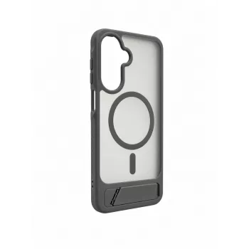 Evelatus Samsung Galaxy A17 4G / A17 5G Rubber Coated MagSafe With Stand Case Smoke Grey