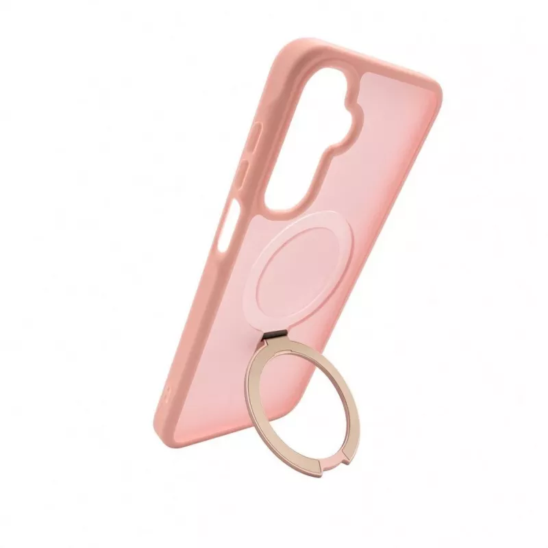 Evelatus Samsung Galaxy A17 4G / A17 5G Shield Case With MagSafe & Stand Matte Ring Light Pink