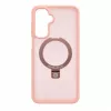 Evelatus Samsung Galaxy A17 4G / A17 5G Shield Case With MagSafe & Stand Matte Ring Light Pink