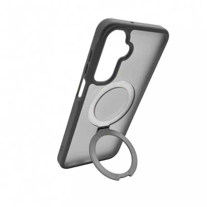 Evelatus Samsung Galaxy A17 4G / A17 5G Shield Case With MagSafe & Stand Matte Ring Smoke Grey