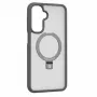Evelatus Samsung Galaxy A17 4G / A17 5G Shield Case With MagSafe & Stand Matte Ring Smoke Grey