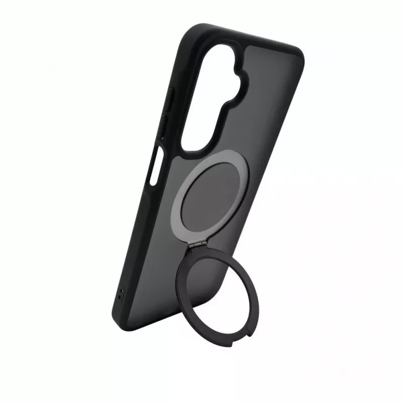 Evelatus Samsung Galaxy A17 4G / A17 5G Shield Case with MagSafe & Stand Matte Ring Black