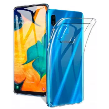 Evelatus Samsung Galaxy A20 Silicone Case Transparent